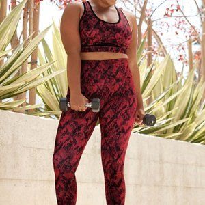 RESERVED - Fabletics  Leggings & Bra - 3X 'snake print' NWT